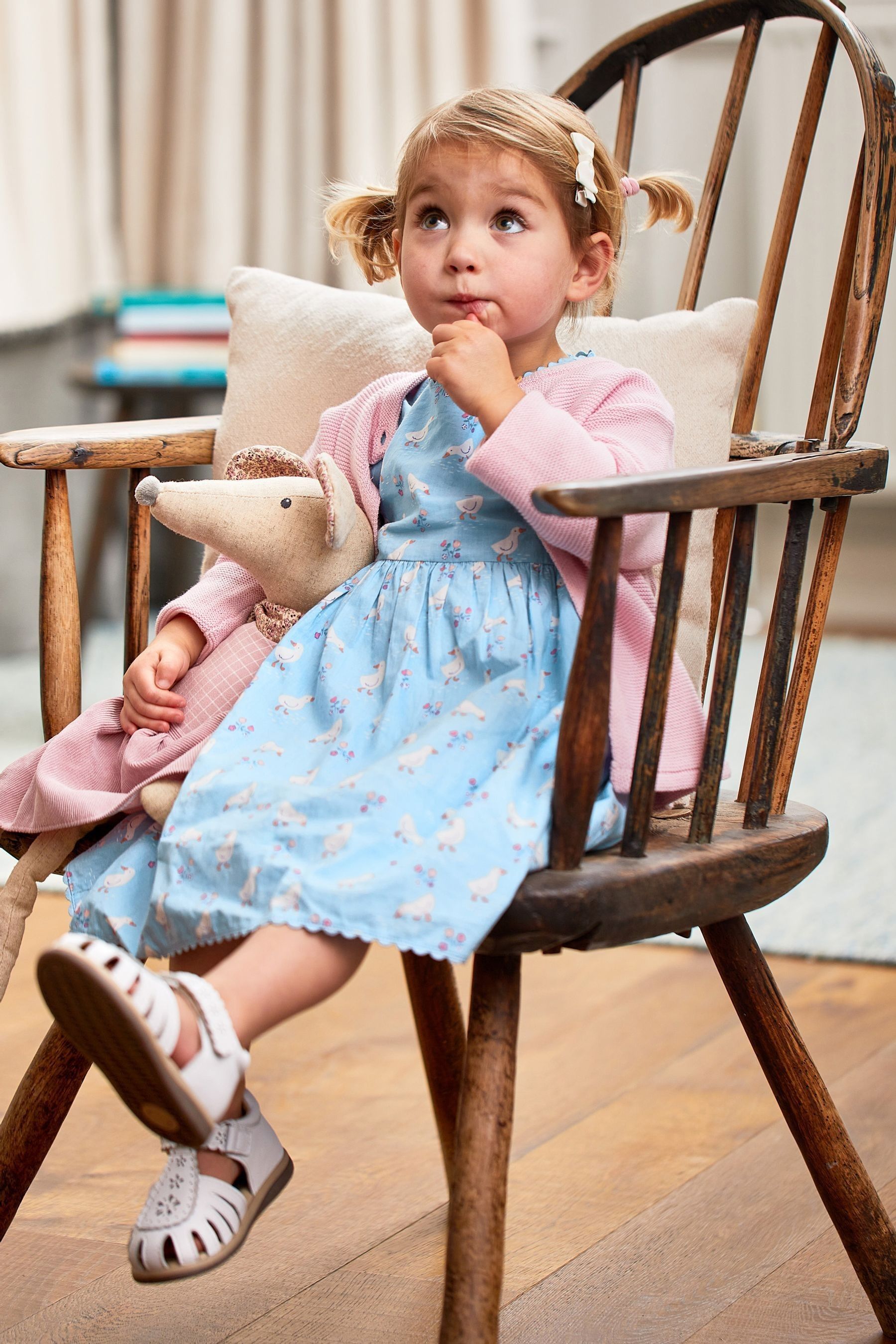 Buy JoJo Maman Bebe White Pretty Leather Closed Toe Sandals from Next Canada