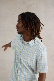 White Stuff Blue Madras Check Shirt - Image 4 of 7