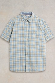 White Stuff Blue Madras Check Shirt - Image 5 of 7