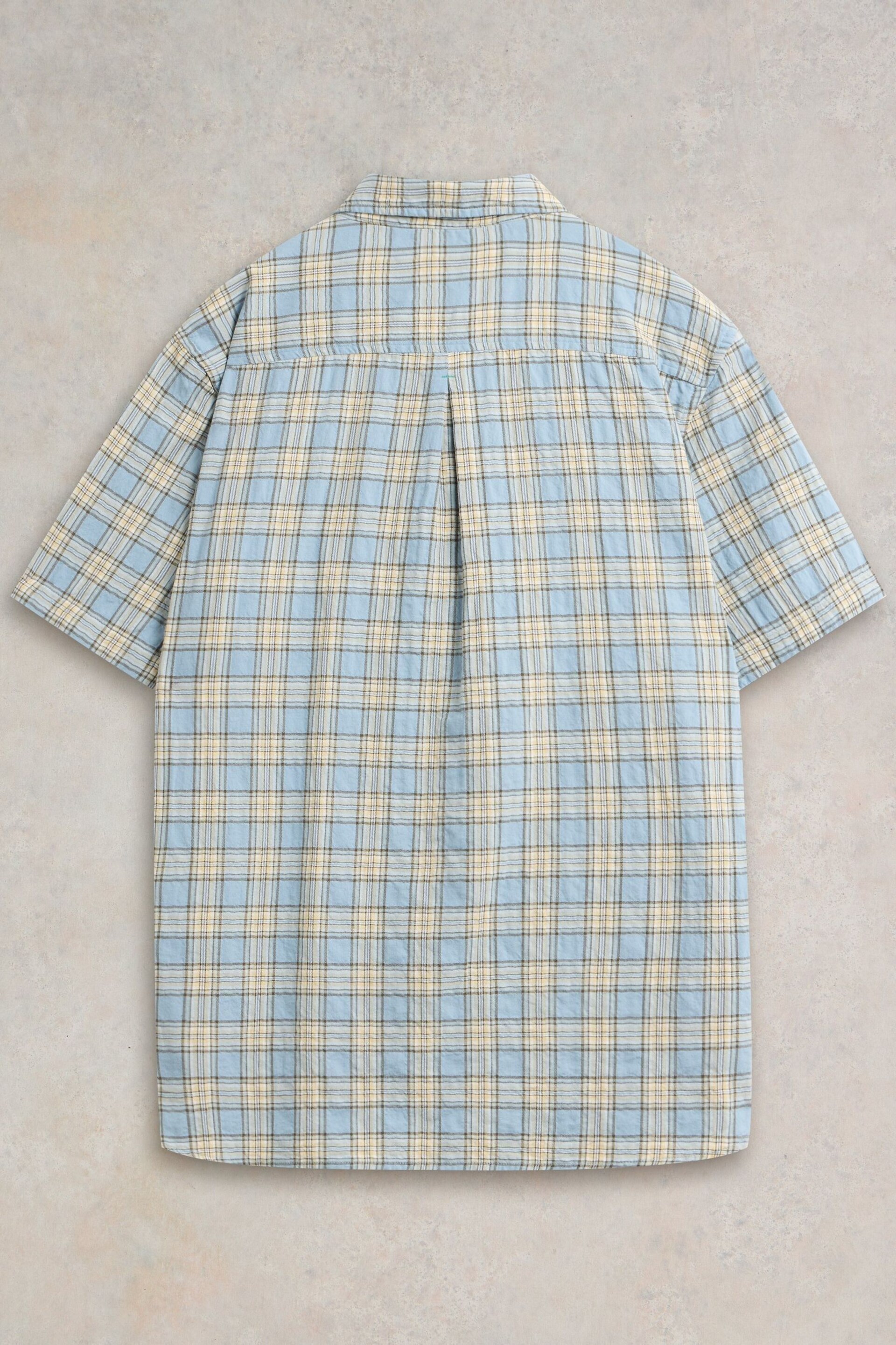 White Stuff Blue Madras Check Shirt - Image 6 of 7