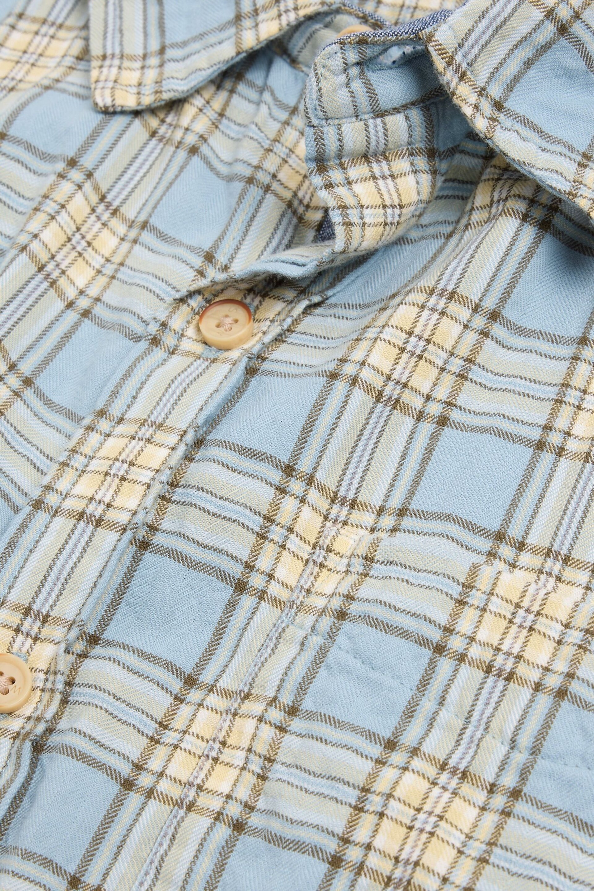 White Stuff Blue Madras Check Shirt - Image 7 of 7