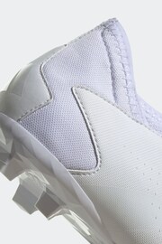 adidas White Kids Predator Accuracy.3 Firm Ground Football Boots - Image 8 of 8