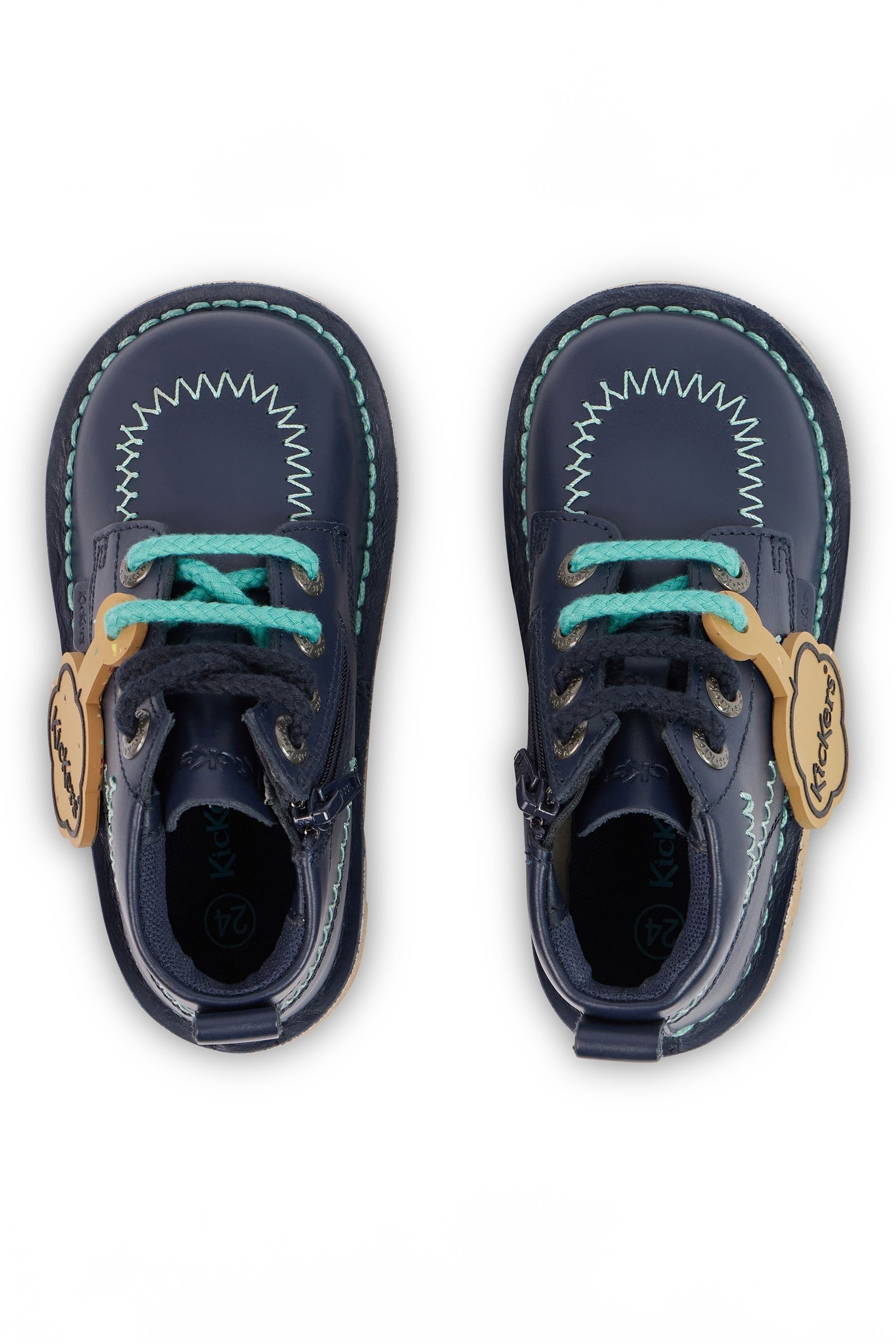 Kickers Blue Kick Hi Zig Zig Boots