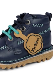 Kickers Blue Kick Hi Zig Zig Boots - Image 8 of 9