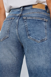 NOISY MAY Blue High Waisted Straight Leg Jeans - Image 6 of 7