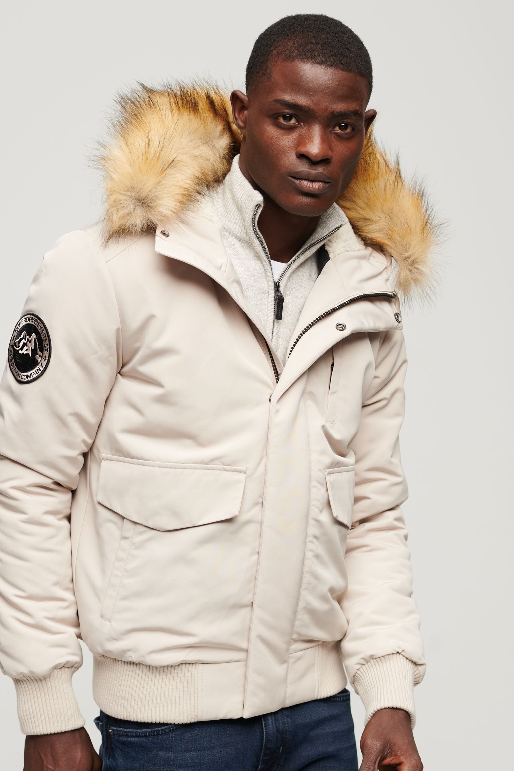 Superdry Everest Puffer Jacket Beige S Man M5011742A 7MO S