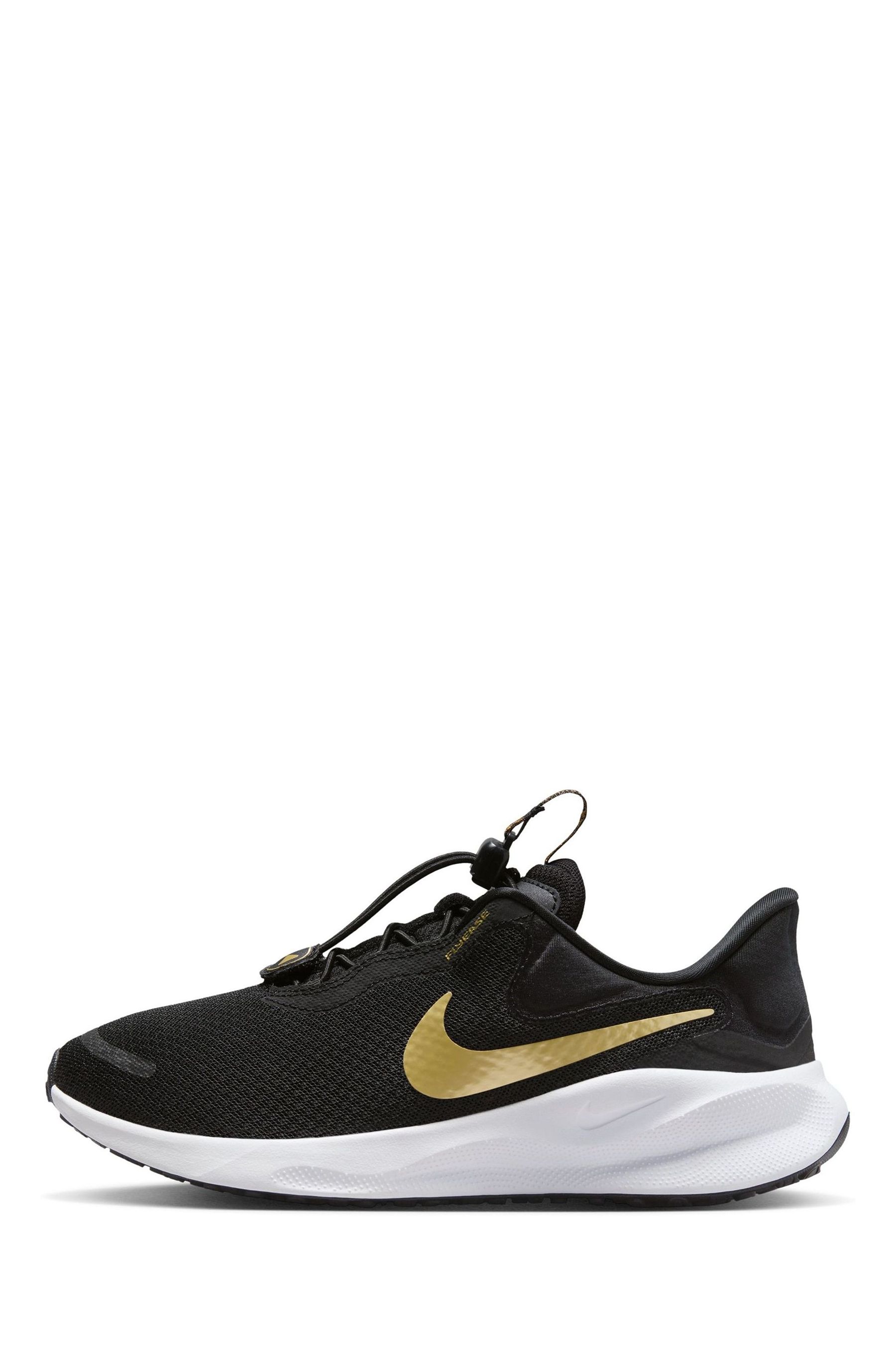 Buy Nike Black Gold Revolution 7 Easy On Running Trainers from Next Luxembourg