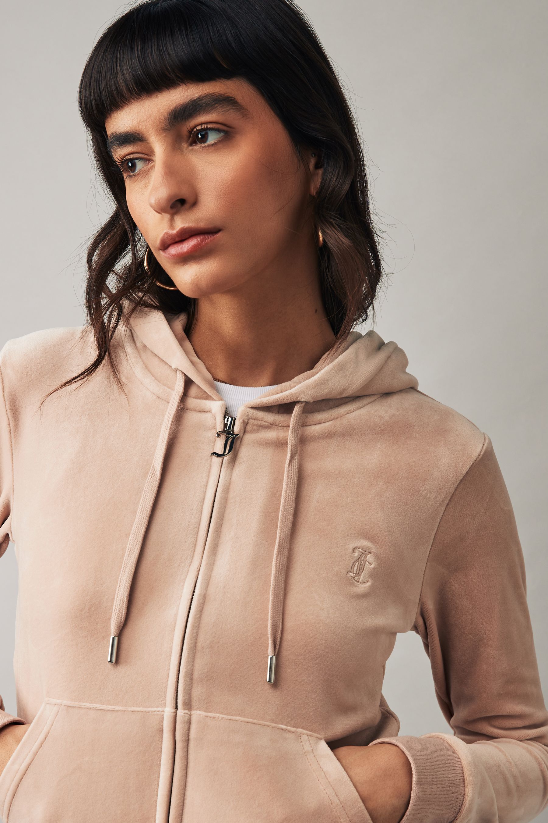Buy Juicy Couture Womens Zip Through Velour Robertson Zip Up Hoodie from Next Ireland