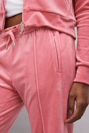 Juicy Couture Velour Straight Leg Trackpants With Diamante Branding - Image 4 of 4