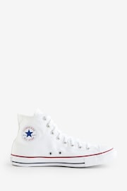 Converse White Chuck Taylor All Star Wide High Top Trainers - Image 1 of 8