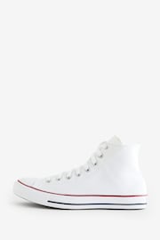 Converse White Chuck Taylor All Star Wide High Top Trainers - Image 2 of 8