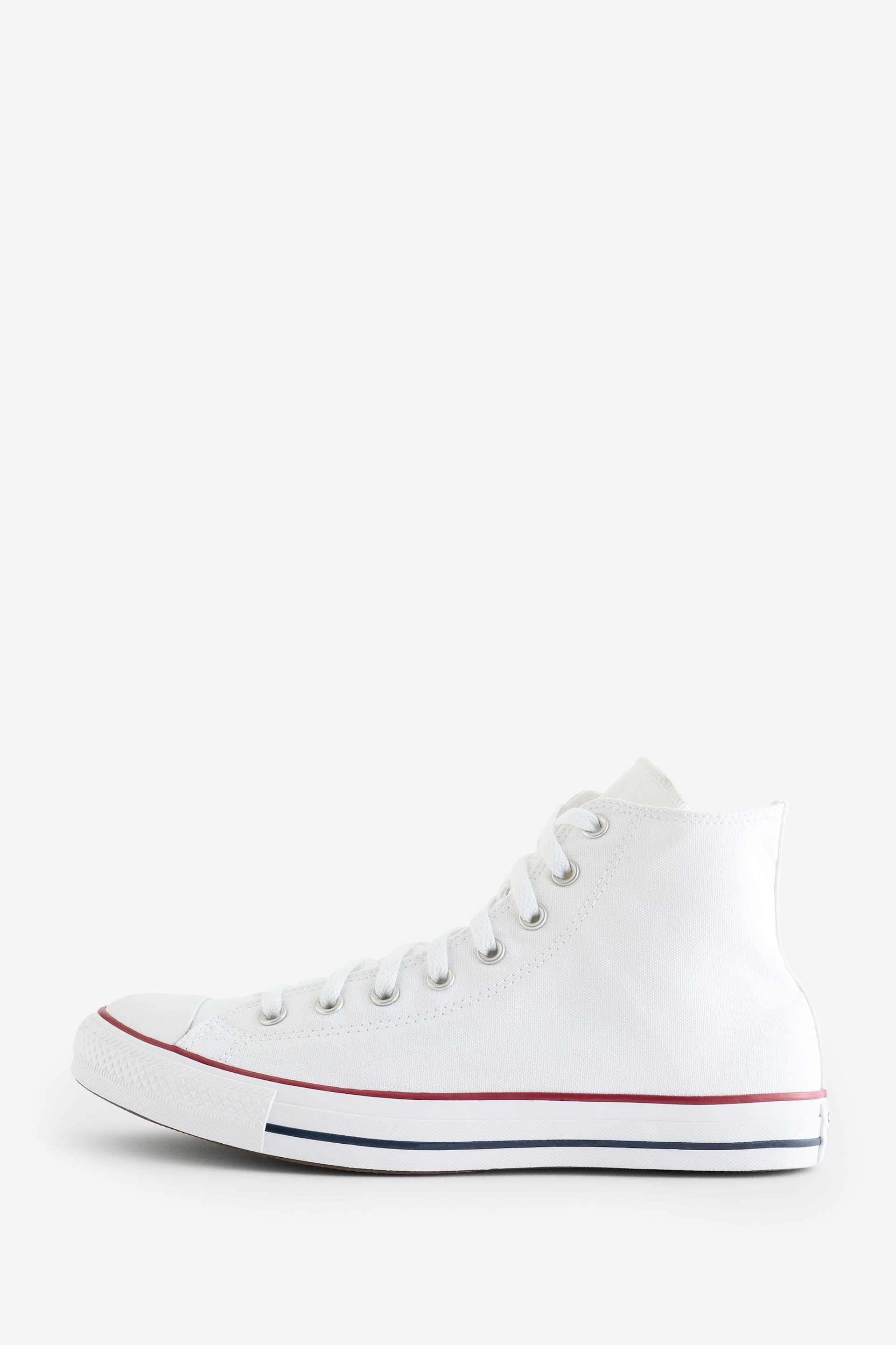 Converse White Chuck Taylor All Star Wide High Top Trainers - Image 2 of 8