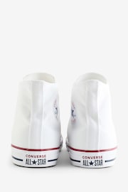 Converse White Chuck Taylor All Star Wide High Top Trainers - Image 4 of 8