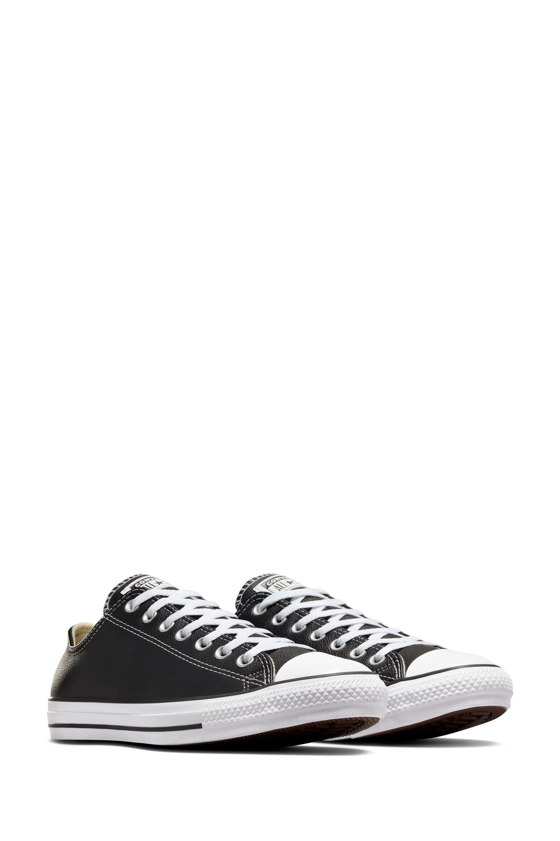 Converse Black Leather Chuck Taylor All Star Low Trainers