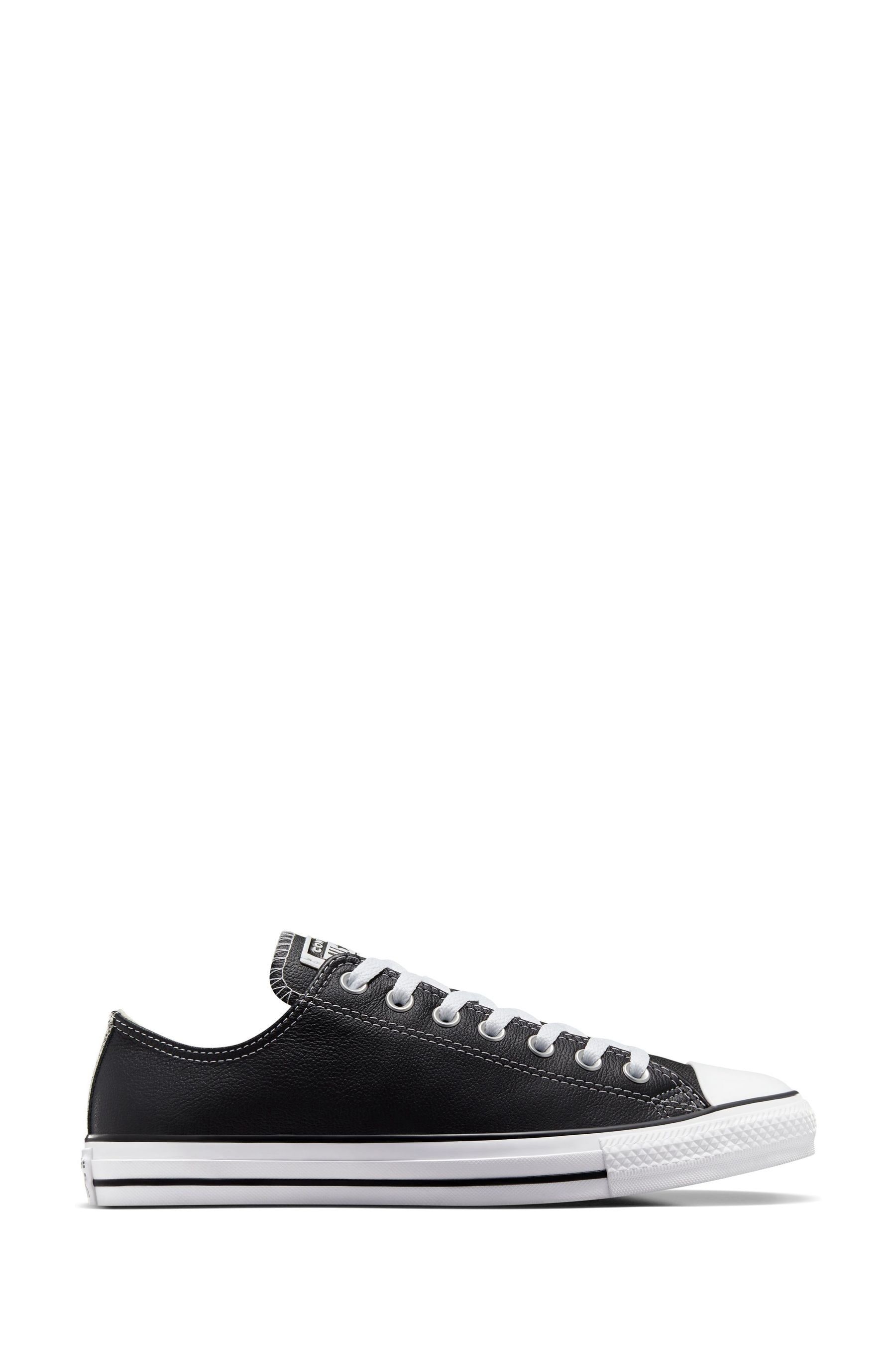 Buy Converse Black Leather Chuck Taylor All Star Low Trainers from the Next UK online shop