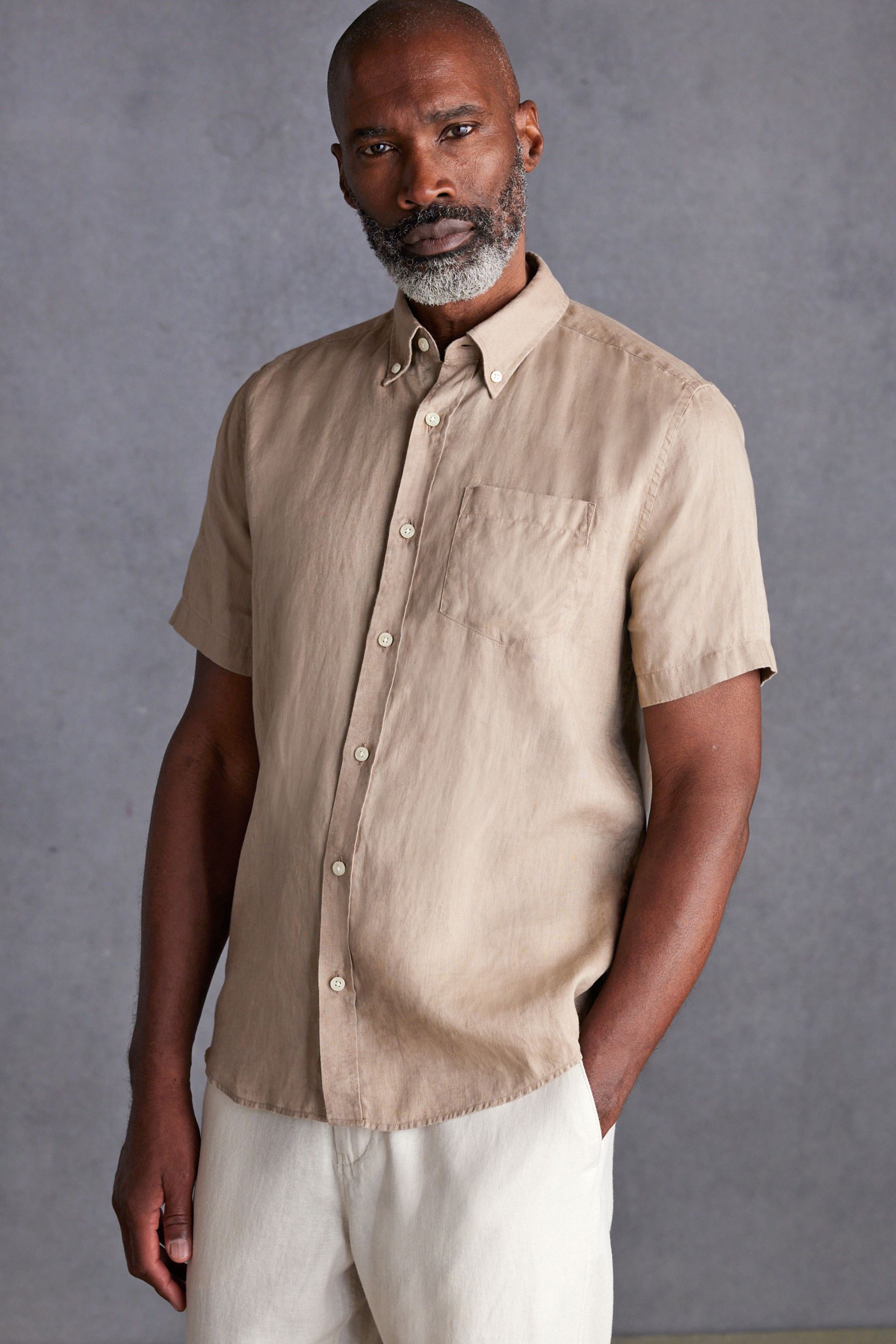 Linen short sleeve shirt clearance