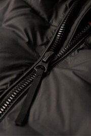 Superdry Black Short Quilted Puffer Jacket - Image 4 of 5