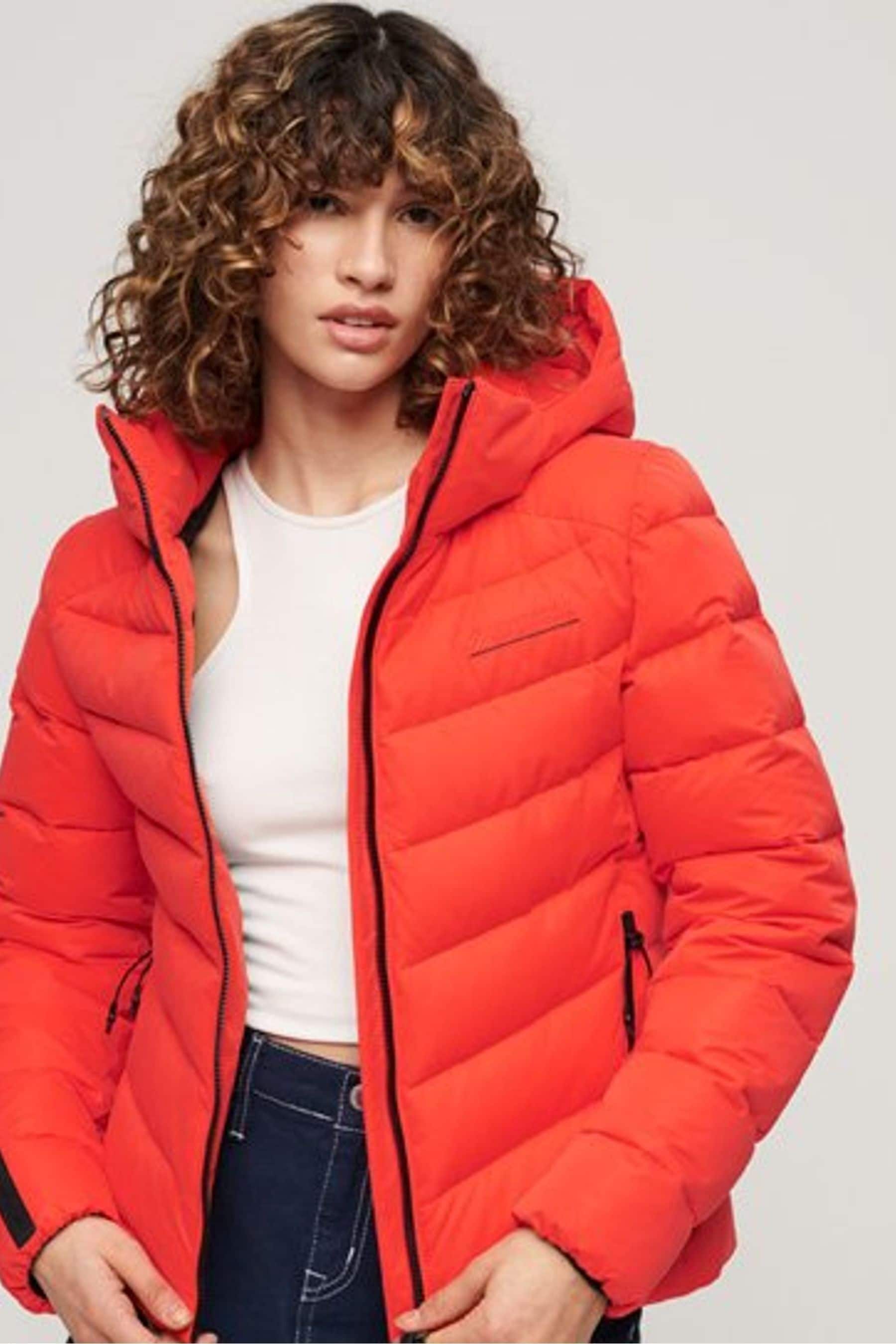 Superdry microfibre quilted jacket top