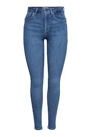 ONLY Blue Power Push Up Skinny Jeans - Image 6 of 8