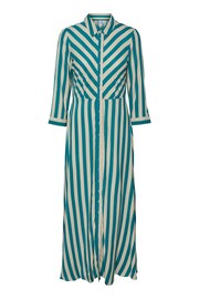 YAS Green Maxi Length Shirt Dress - Image 5 of 5