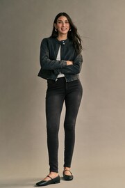 ONLY Black High Waisted Stretch Skinny Royal Jeans - Image 3 of 7