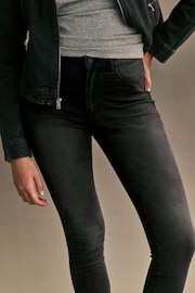 ONLY Black High Waisted Stretch Skinny Royal Jeans - Image 4 of 7