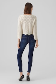 VERO MODA Cream Crochet Long Sleeve Top - Image 3 of 6