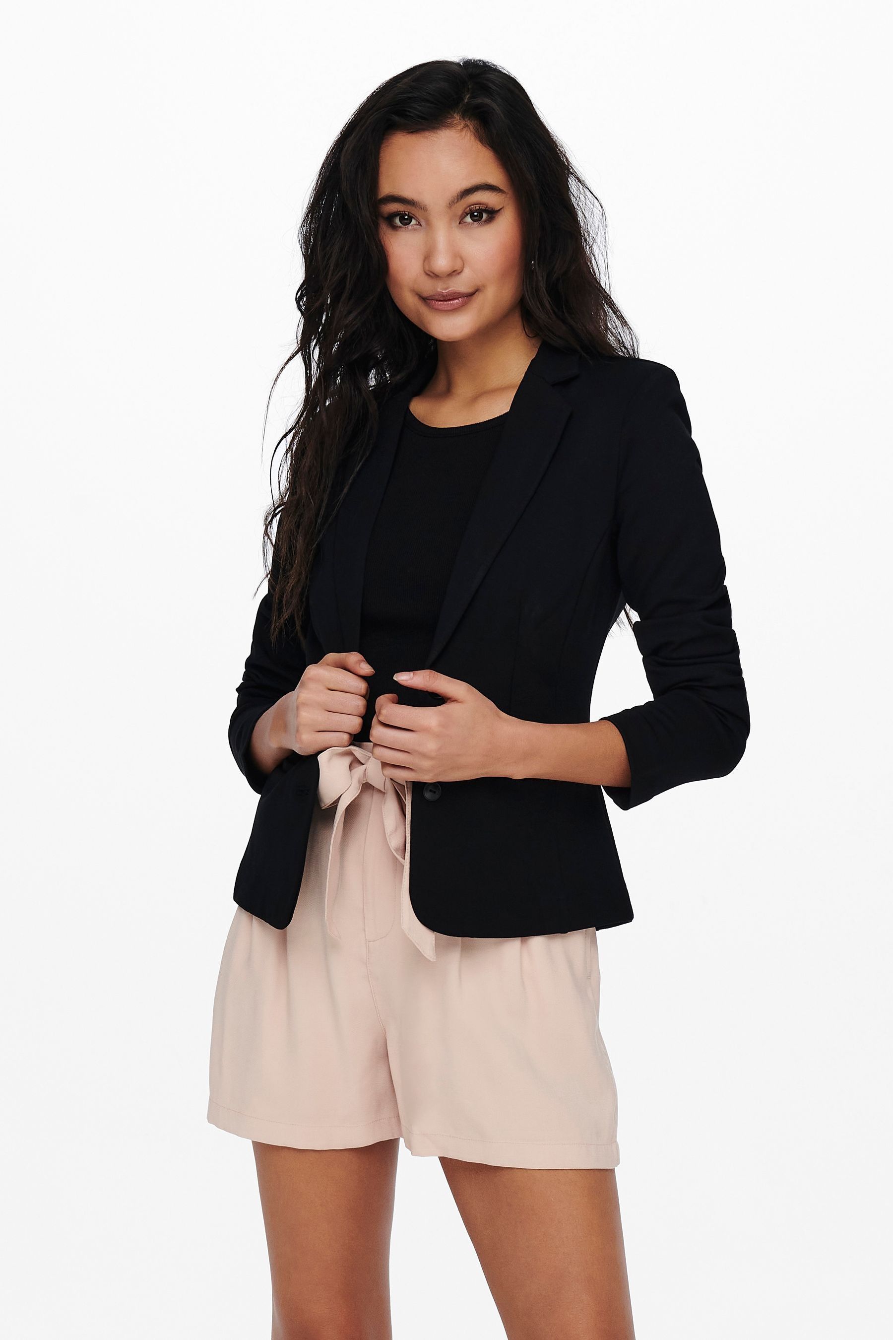 Black cotton blazer store