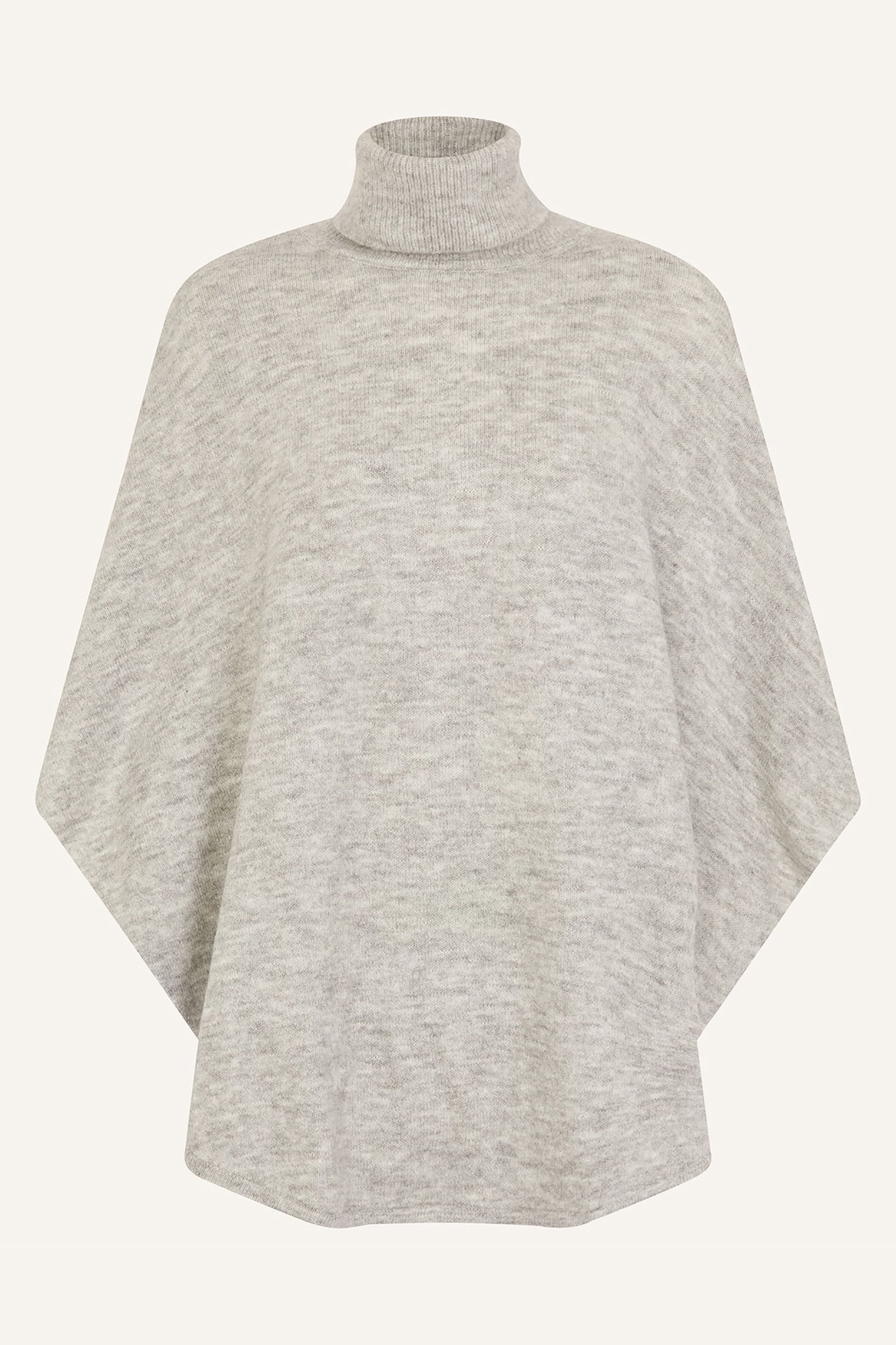 Accessorize Grey Cosy Knit Poncho - Image 4 of 4