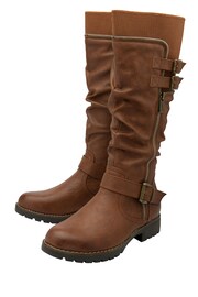 Lotus Brown Knee High Boots - Image 2 of 4