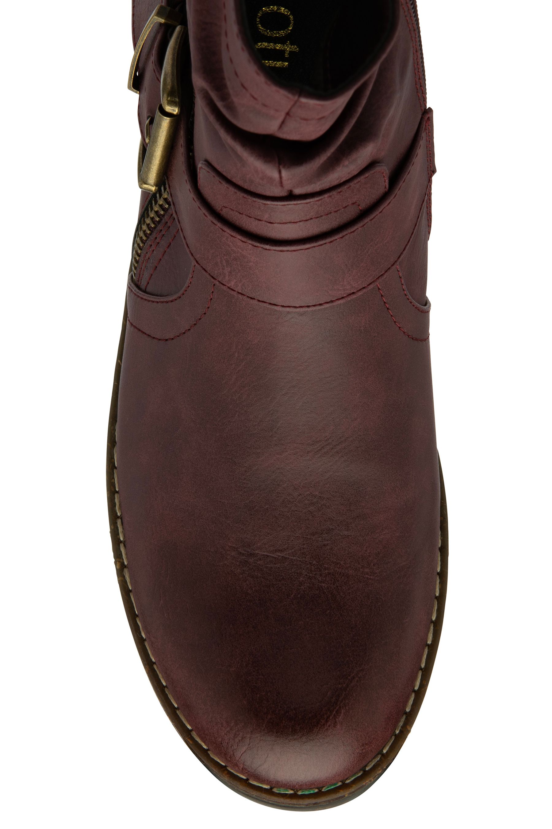 Lotus buckle calf boots best sale