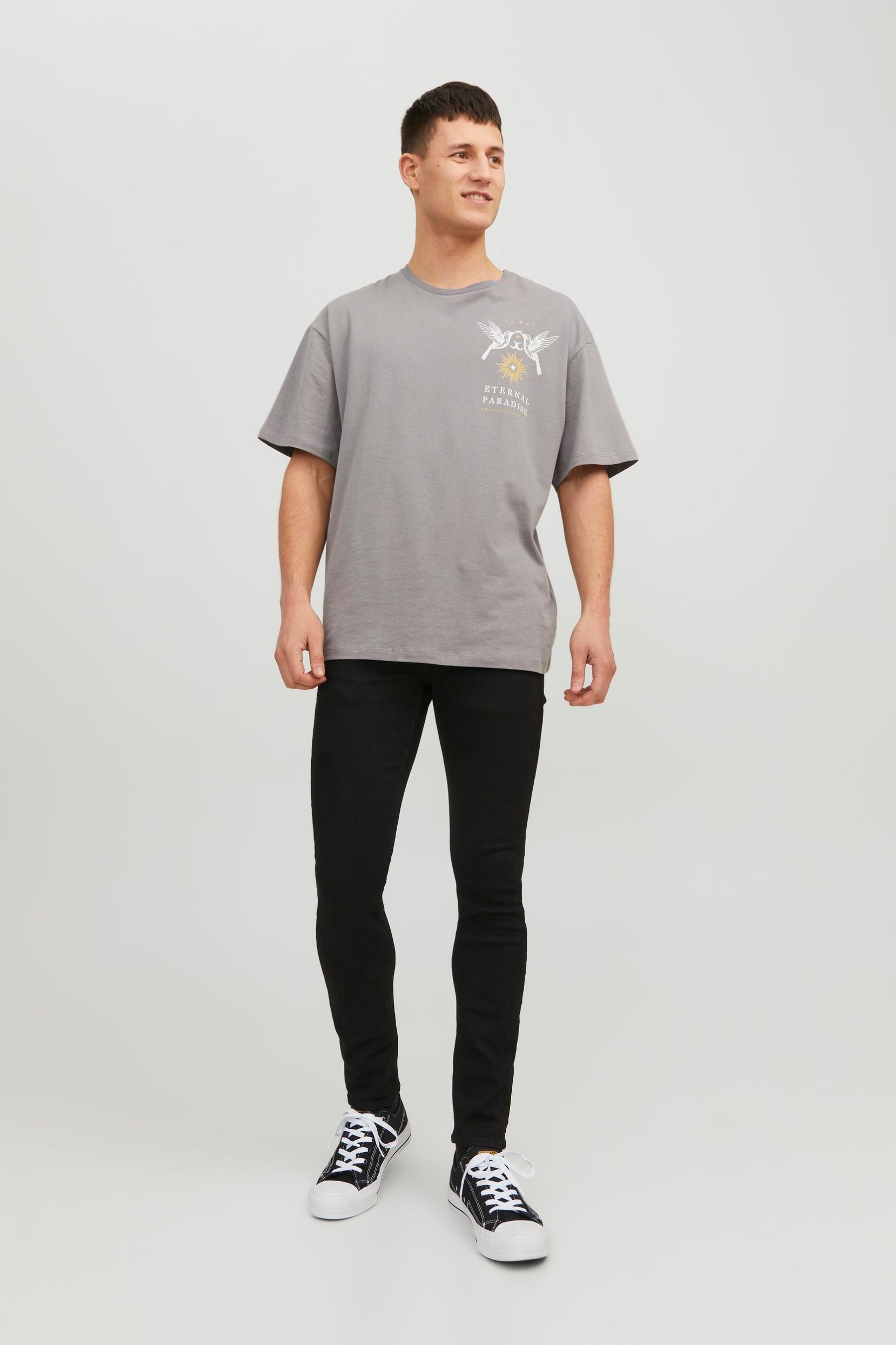 Jack and jones liam skinny fit black on sale