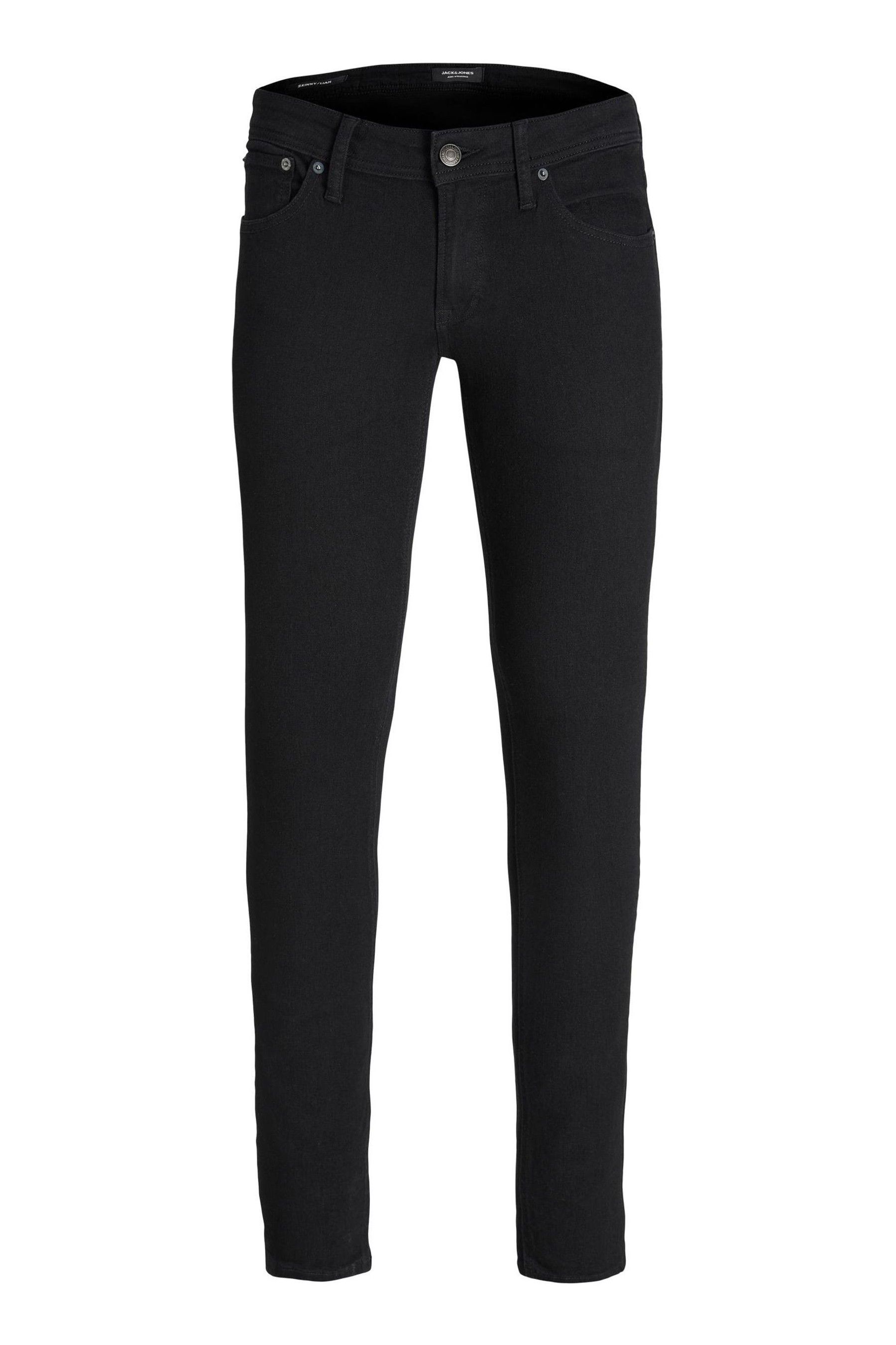 JACK JONES Black Skinny Fit Liam Jeans