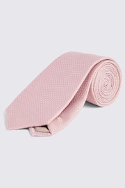 MOSS Light Pink Textured Tie - Image 3 of 3