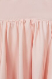Reiss Pink Toby Teen Puff Sleeve Ruffle Mini Dress - Image 7 of 7