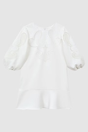 Reiss Ivory Toya Teen Floral Embroidered Dress - Image 2 of 7