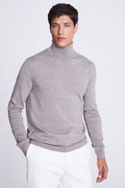 MOSS Natural Merino Roll-Neck Jumper - Image 2 of 3