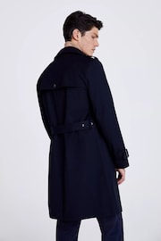 MOSS Blue Trench Coat - Image 2 of 4