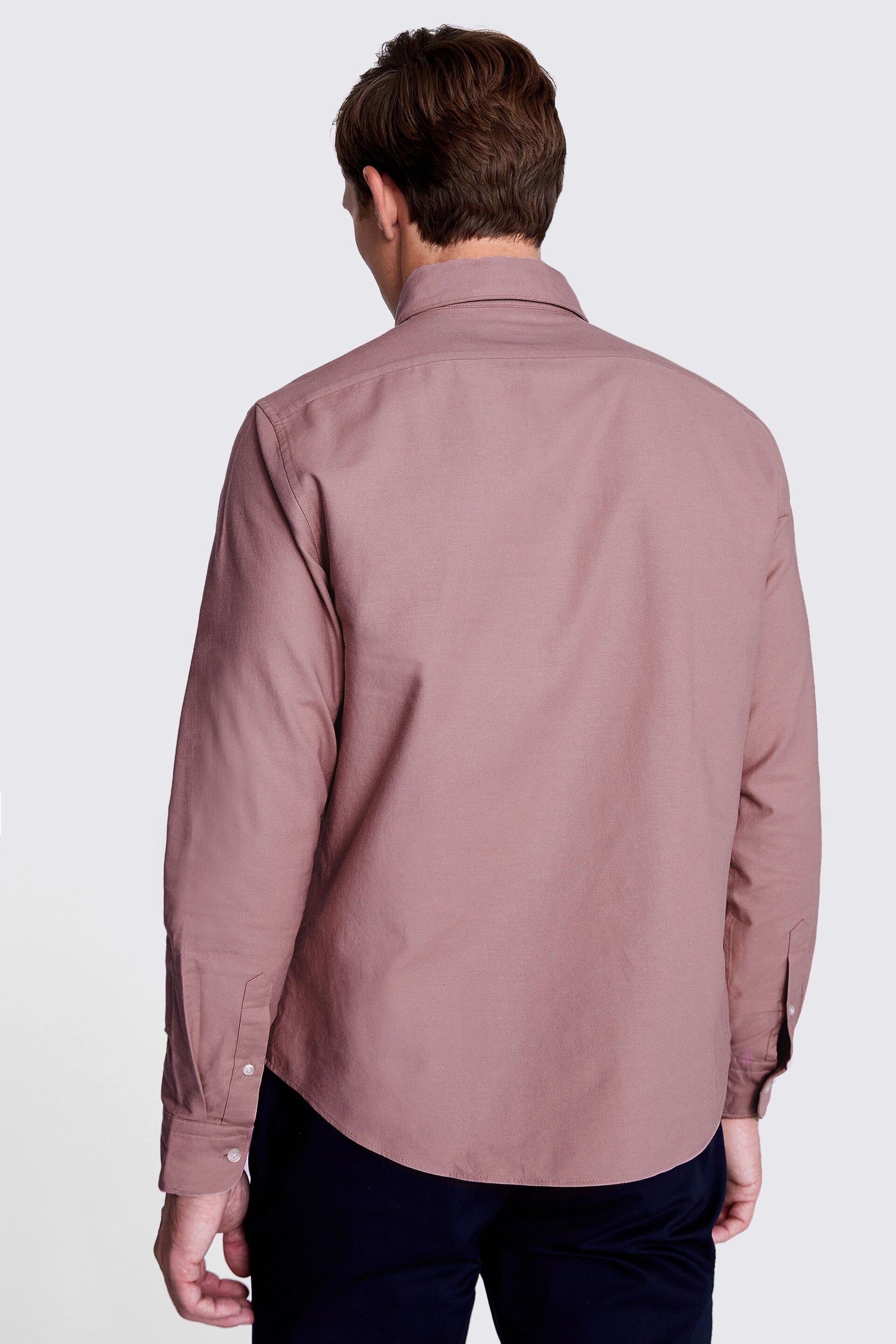 MOSS Pink Washed Oxford Shirt - Image 3 of 6