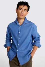 MOSS Blue Denim Shirt - Image 1 of 4