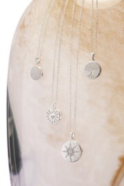 Simply Silver Sterling Silver Tone 925 Embossed Tree of Love Locket Necklace - Image 2 of 2