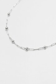 Simply Silver Sterling Silver 925 Paperlink And Polished Ball Necklace - Image 2 of 2