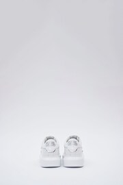 Karl Lagerfeld Kapri Metal Maison Lace-Up White Trainers - Image 3 of 5