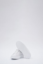 Karl Lagerfeld Kapri Metal Maison Lace-Up White Trainers - Image 4 of 5