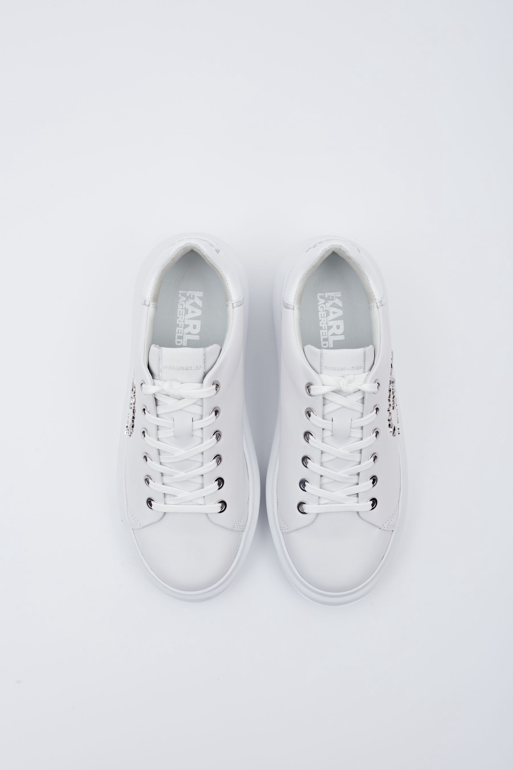 Karl lagerfeld white trainers clearance