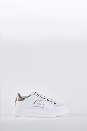 Karl Lagerfeld Kapri Metal Maison Lace Up Trainers - Image 1 of 5