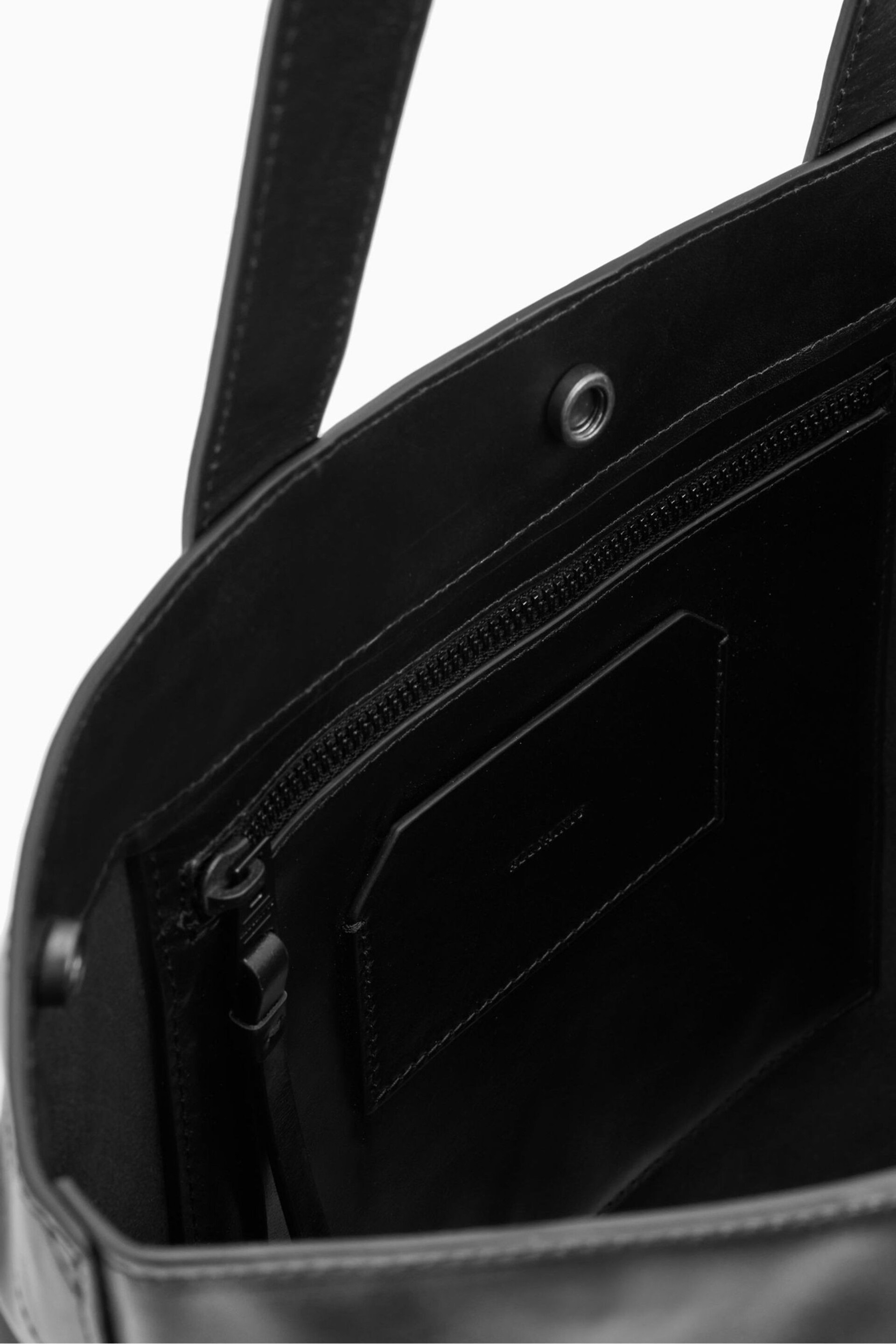 AllSaints Black Yuto Tote Bag - Image 5 of 6