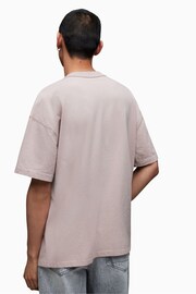 AllSaints Grey Isac Short Sleeve Crew T-Shirt - Image 2 of 6