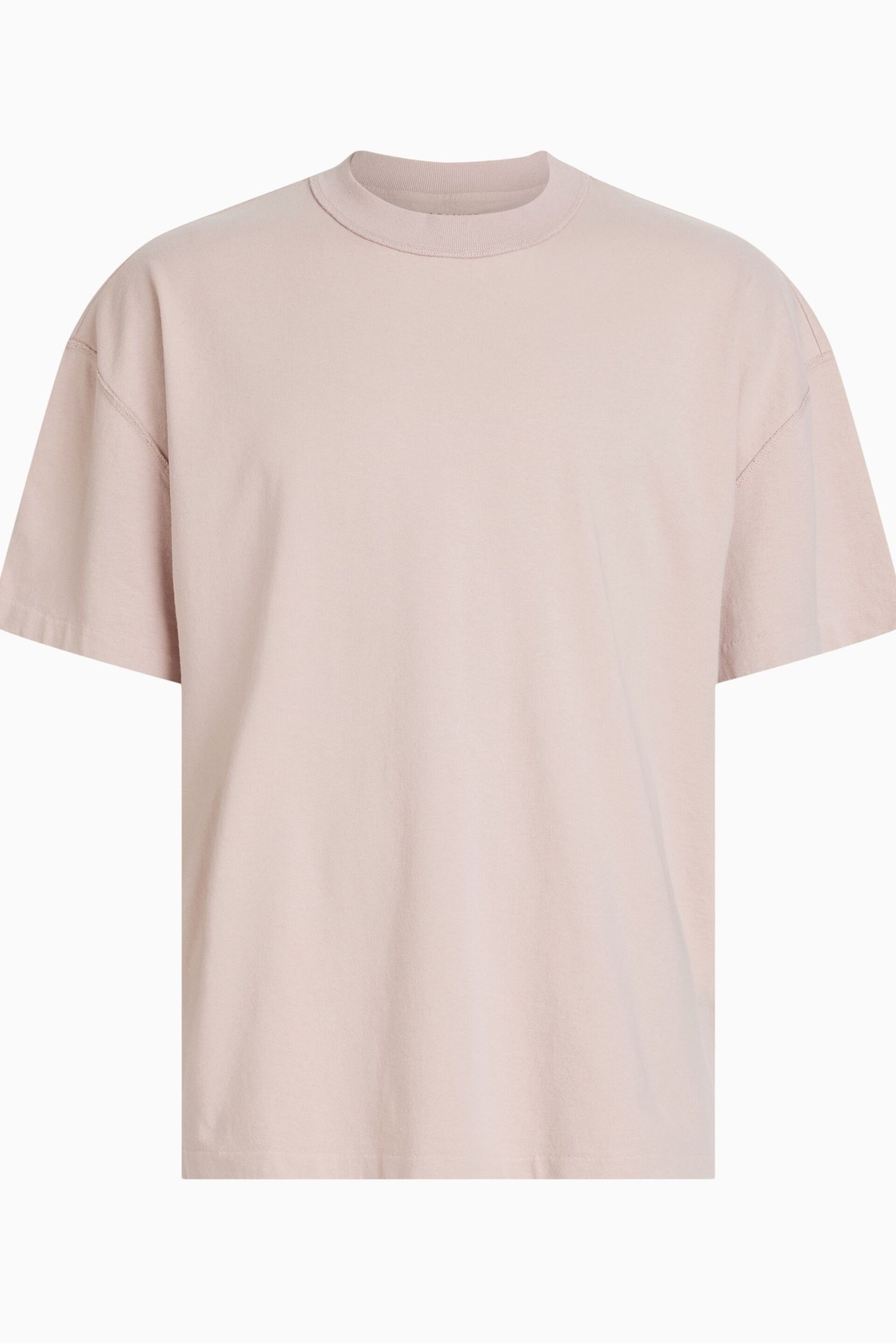 AllSaints Grey Isac Short Sleeve Crew T-Shirt - Image 6 of 6