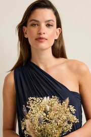 Navy Mesh Multiway Bridesmaid Wedding Maxi Dress - Image 8 of 11